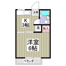 レピュート高岡Bの物件間取画像